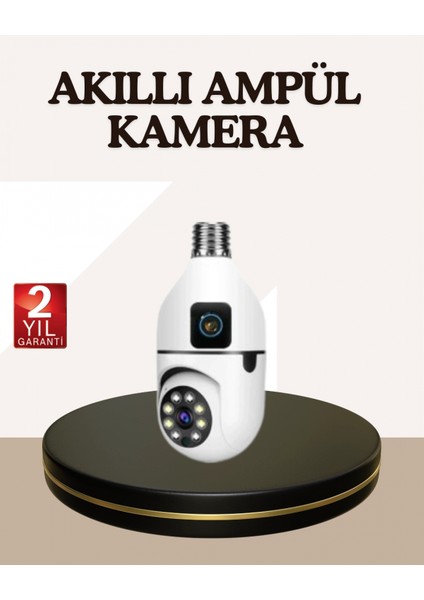 Iki Yönlü Sesli Wifi Kamera – Ampul Tipi Ev ve Ofis Güvenlik Kamerası