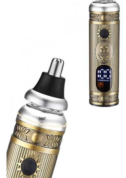 Profesyonel Saç Sakal Vücut Kulak ve Burun Tıraş Makinesi 3 Başlıklı modelleri