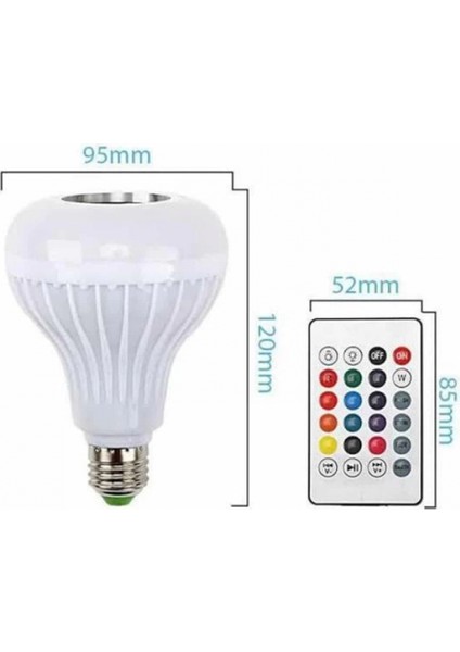 Bluetooth Hoparlör Akıllı Rgb LED Işık Renk Değiştirme Ses Bombası Ampül Görünümlü fırsatları
