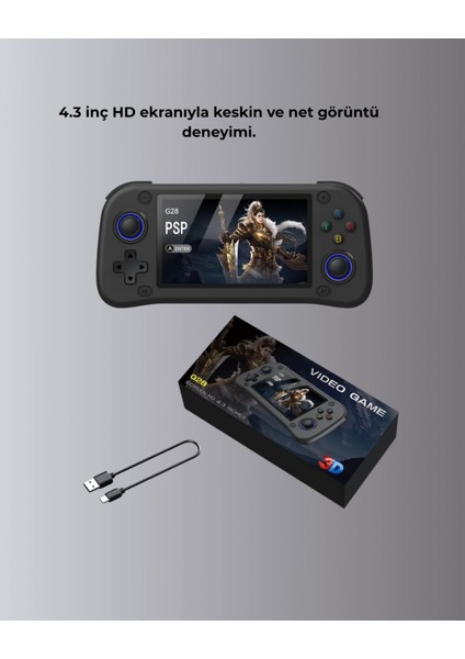 Retro ve Modern Oyun Destekli Taşınabilir Konsol 64GB Kart Dahil indirimleri