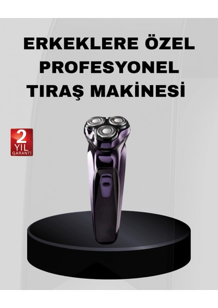 Profesyonel Şarjlı Tıraş Makinesi Ayarlanabilir Başlıklı Kablosuz