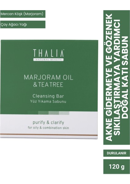 Akne Gidermeye & Gözenek Sıkılaştırmaya Yardımcı Marjoram Doğal Katı Sabun 120 gr fiyatları