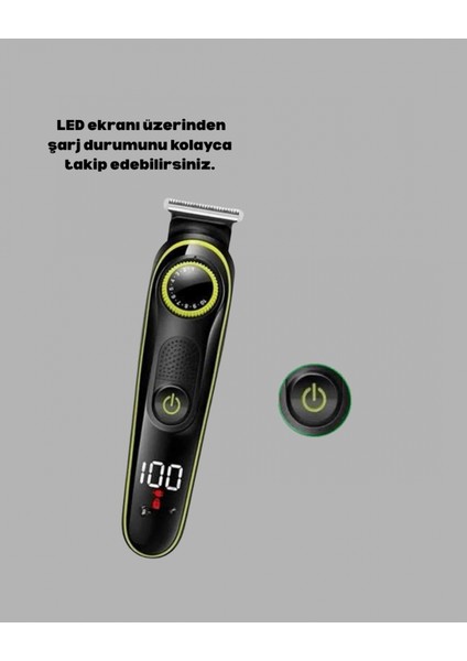 5 Başlıklı Şarjlı Tıraş Makinesi – Saç, Sakal, Burun ve Vücut Için Çok Fonksiyonlu Bakım Seti modelleri