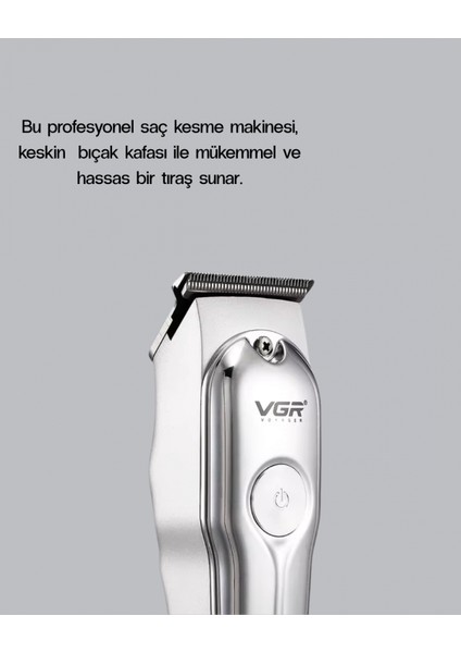 Profesyonel Gümüş Şarjlı Tıraş Makinesi – 3 Başlık, 120 Dakika Kullanım Süresi, Kompakt ve Hafif Tasarım fırsatları