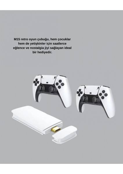 HDMI Çıkışlı Kablosuz 2 Kollu 4K Retro Oyun Kutusu indirimleri