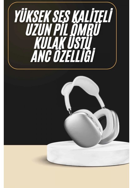 2025 Model Kulak Üstü Kablosuz Bluetooth Kulaklık Gürültü Azalta Uzun Pil fiyatları