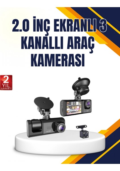Araç Içi Kamera Seti | 170° Geniş Açı, Hareket Algılama ve Park Koruma