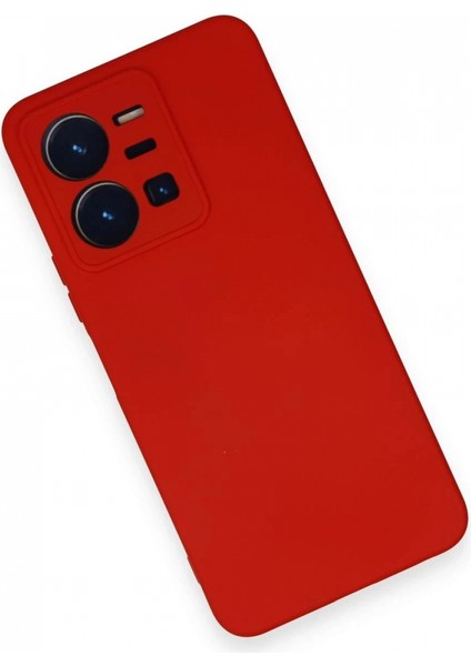 Vivo Y35 Kılıf Nano Içi Kadife Silikon - Kırmızı modelleri