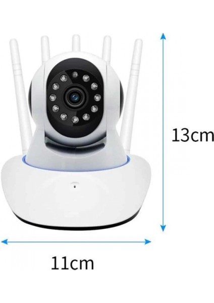 LED Aydınlatmalı 5 Antenli Motorlu 1080P Wifi Kamera Sensörlü indirimleri