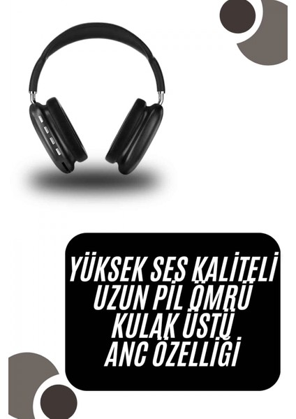 Kulak Üstü Kablosuz Bluetooth Kulaklık Yumuşak Süngerli Sd Kart Girişli fiyatları
