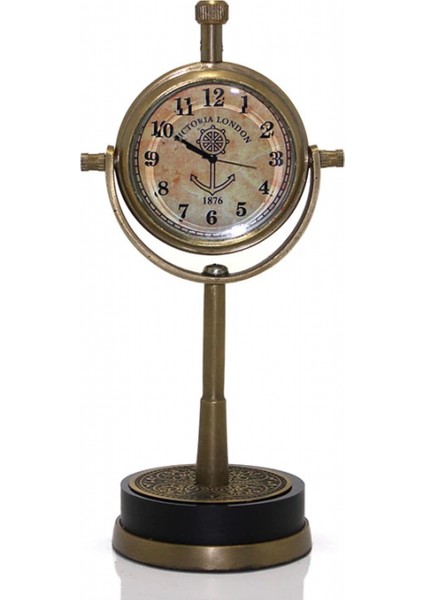 Masa Üstü Pirinç Saat Model 4