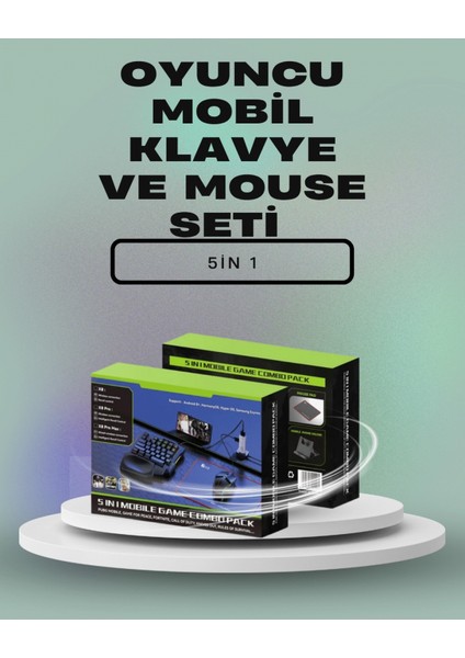 Mobil Oyunlar Için Klavye, Mouse ve Dönüştürücü Seti
