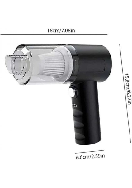 Yeni Nesil Mini Vakumlu Araç Süpürgesi El Süpürgesi Şarjlı indirimleri