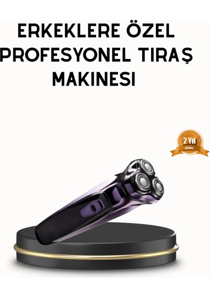 Kompakt Şarjlı Saç Sakal Tıraş Makinesi Kuru Kullanım Özellikli