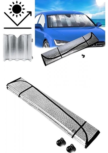 Oto Güneşlik Isı Önleyici Tüm Araçlara Uyumlu Uv Işınlarına Karşı modelleri