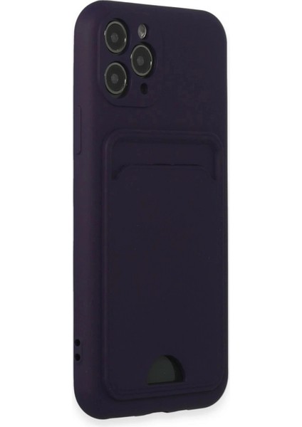 iPhone 11 Pro Kılıf Kelvin Kartvizitli Silikon - Derin Mor fiyatları