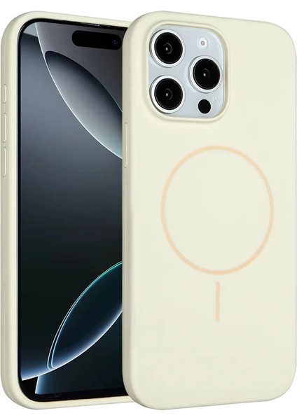 Joko Iphone 15 Pro Max Kılıf Jully Magsafe Kapak - Bej