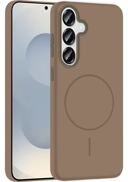 Joko Samsung Galaxy S23 Fe Broş Magsafe Kapak - Çöl Titanyum