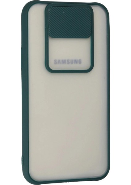 Samsung Galaxy J7 Kılıf Palm Buzlu Kamera Sürgülü Silikon - Yeşil fiyatları