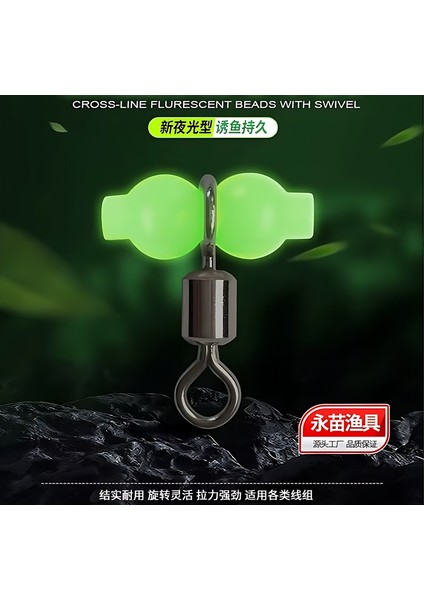 12 Adet,no:4 Fosforlu Boncuklu,gezer,t,köstek Fırdöndüsü,paslanmaz Çelik,nikel Kaplı