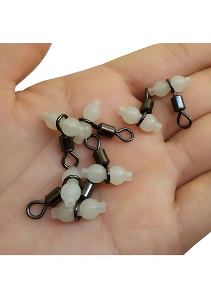 12 Adet,no:4 Fosforlu Boncuklu,gezer,t,köstek Fırdöndüsü,paslanmaz Çelik,nikel Kaplı fiyatları