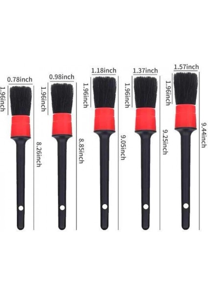 5 Adet Oto Detaylı Temizleyici Araç Içi Temizlik Fırça Seti Koltuk Döşeme Kapı Toz Alma Fırçası indirimleri