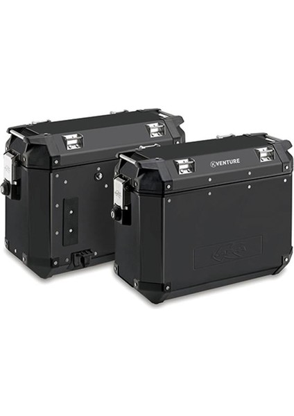 Alüminyum Yan Çanta Takımı 37 Lt Siyah KVE37BPACK2 K-Ventur