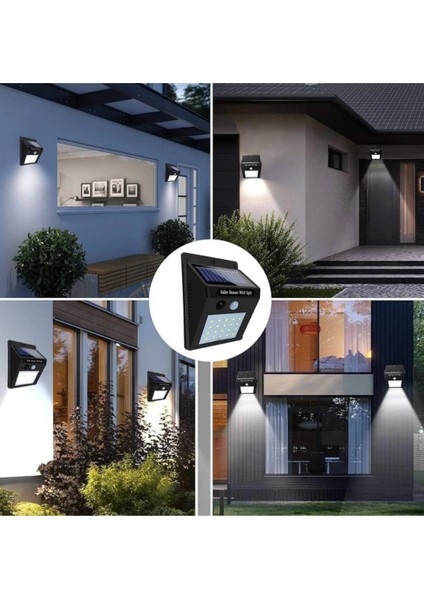 Güneş Enerjili Sensörlü Duvar Lambası Bahçe Lamba Suya Dayanıklı Bahçe Aydınlatma fiyatları