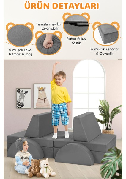 8 Parça LEGO Modüler Bebek ve Çocuk Odası Koltuğu Koltuk Takımı fiyatları