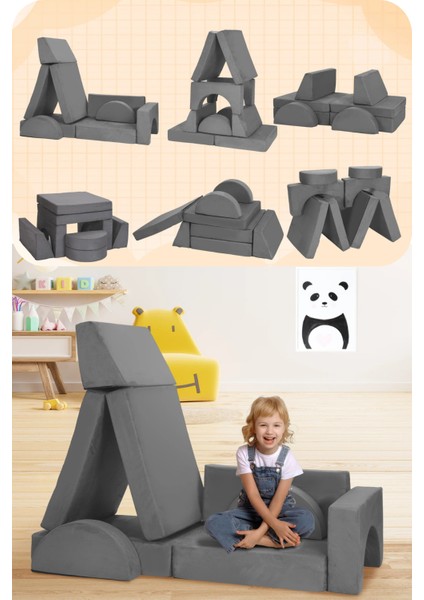 8 Parça LEGO Modüler Bebek ve Çocuk Odası Koltuğu Koltuk Takımı modelleri