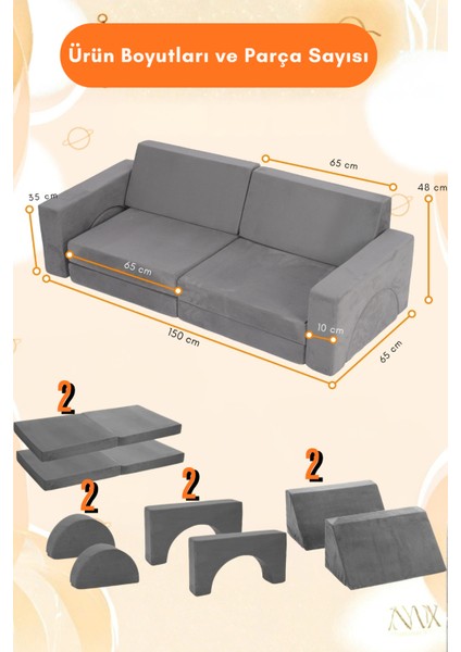 8 Parça LEGO Modüler Bebek ve Çocuk Odası Koltuğu Koltuk Takımı fırsatları