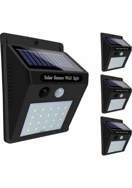 Solar Sensörlü Duvar Lambası Bahçe Lamba 20 LED Işık fırsatları