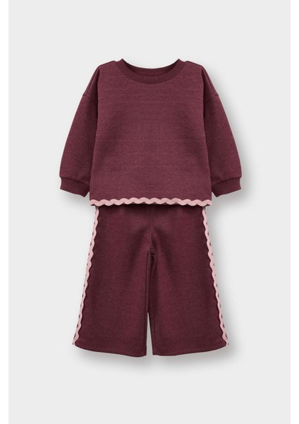 Kız Bebek Sweatshirt Kumaşı 2li TAKIM G5093A525WN