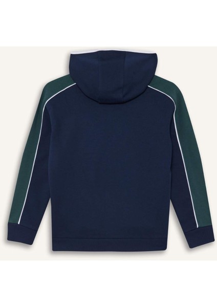 Erkek Çocuk 2'li Takım Kapüşonlu Baskılı Sweatshirt Eşofman Altı G5354A825WN