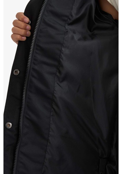 Kız Çocuk Kapüşonlu Fermuarlı Parka C8755A825AU