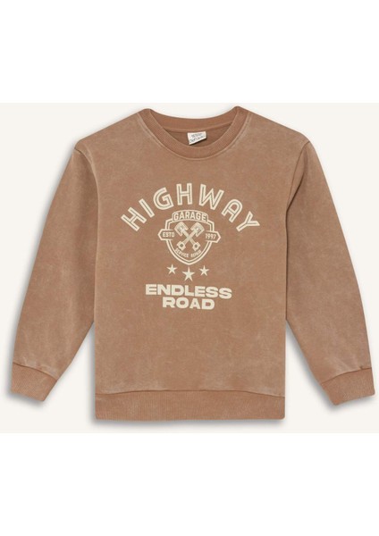 Erkek Çocuk 2'li Takım Baskılı Sweatshirt Eşofman Altı G4967A825WN fiyatları