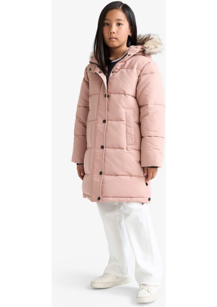 Kız Çocuk Kapüşonlu Parka C8755A825AU modelleri