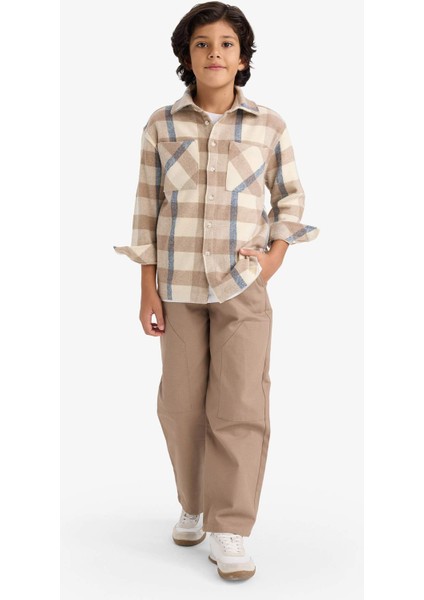 Erkek Çocuk 2'li Takım Kareli Gömlek Pantolon G4678A825WN fiyatları
