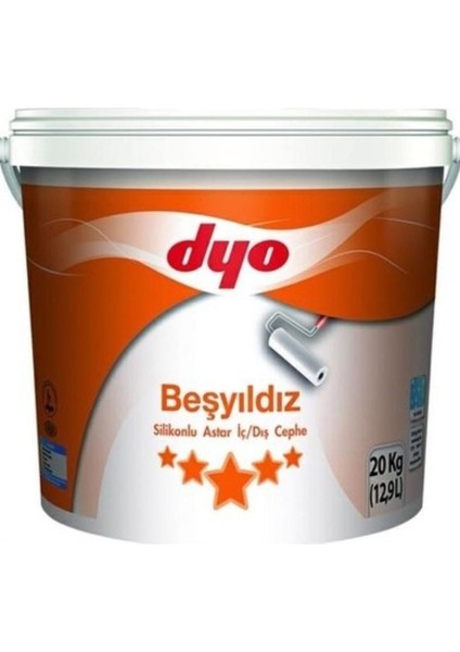 Beşyıldız Silikonlu Iç Dış Astar 20 kg Beyaz