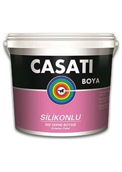 Casati Silikonlu Dış Cephe Boyası 2,5 Litre Beyaz