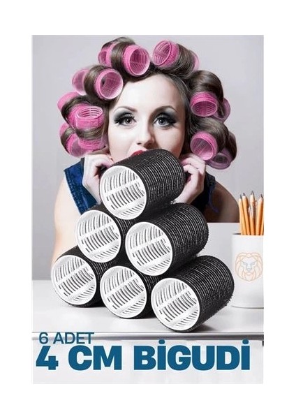 4 cm Bigudi 6 Lı Paket