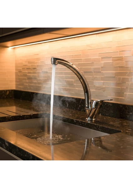 Banora Liza, Krom Kuğu Mutfak Bataryası, Paslanmaz Pirinç Gövde, Su Tasarruflu 360° Döner Musluk modelleri