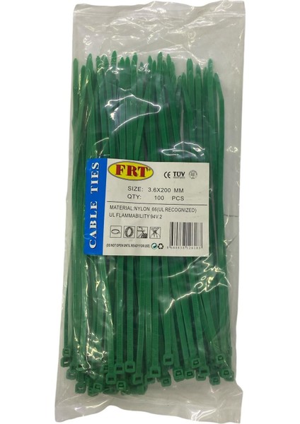 Frt Yeşil 3,6X200 Kablo Bağı