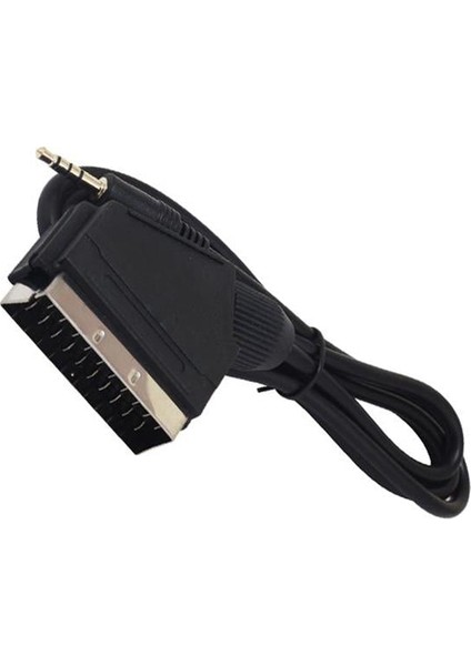 PM-12979 Uydu Alıcısı Av Kablo 3.5 mm Stereo Erkek-Scart Kablo 1.2 Metre Uzun Jack