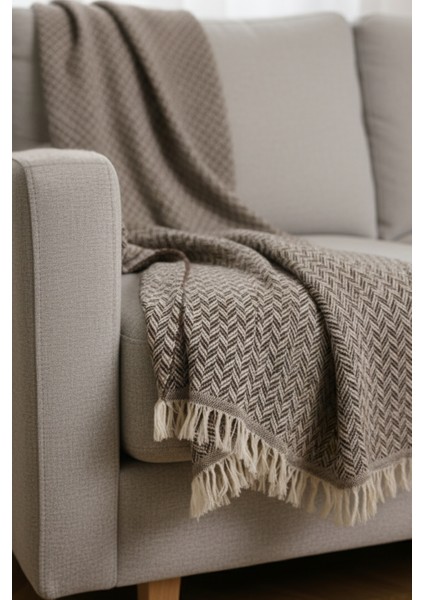 Çift Taraflı Pamuklu Koltuk,çekyat,berjer Örtüsü Şalı Kanepe Kılıfı / Şık Tasarım 170X210