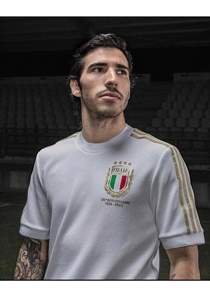 Italya 125.YIL Beyaz Özel Tasarım Isimsiz Yetişkin Antrenman FORMASI-İM02
