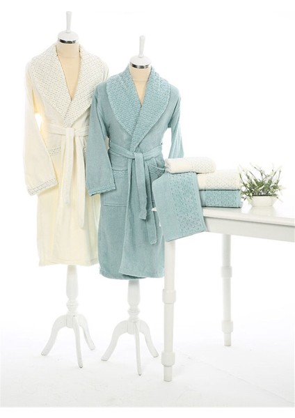 Adria Aile Bornoz Seti Krem-K.mint /mint