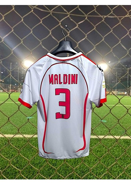Efsane M.i.l.a.n Maldini 3 Numara Renk (Beyaz) Nostalji Hava Geçen Forma BG72.