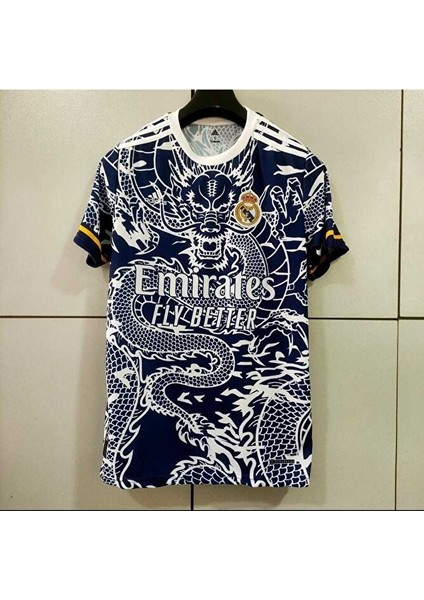 Real Madrid 2023-24 Özel Çin Yılı Ejderha Desenli Konsept Forması