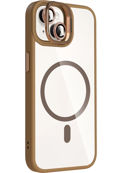 Joko Apple Iphone 14 Remim Lensli Magsafe Standlı Kapak - Kahverengi fiyatları